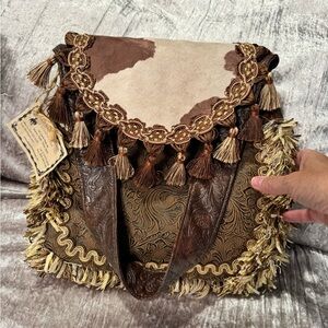 WILD WILD WEST PURSE with cowhide